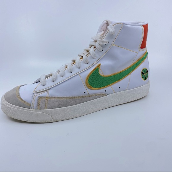 Nike Blazer Mid 77 Rayguns Color White/Green/Yellow SZ 11.5 Flip Flop Swoosh - Picture 9 of 12